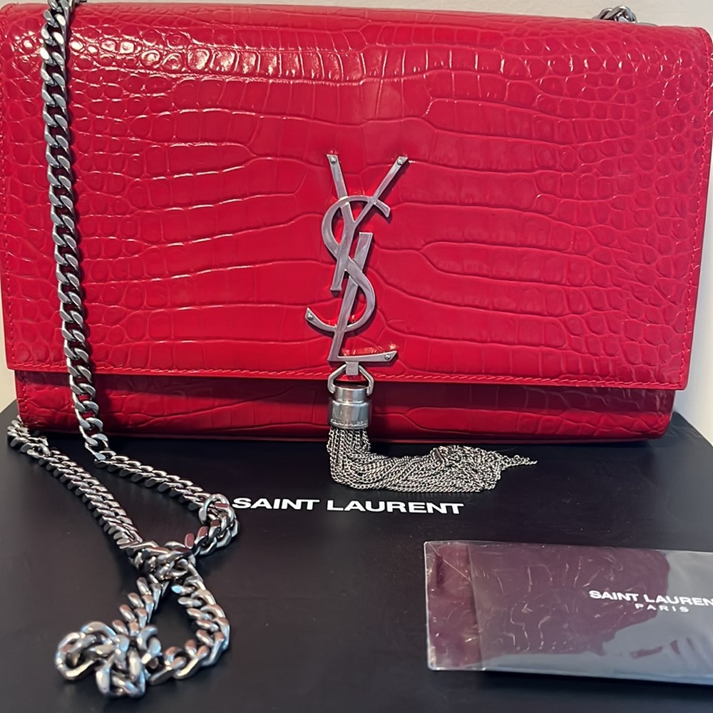 YSL Medium Kate Chain Bag in Crocodile Leather - Picture 5 of 17